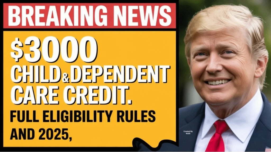 $3,000 Child and Dependent Care Credit 2025: Eligibility, Limits & Payout Schedule