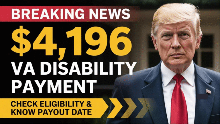 $4,196 VA Disability Check for November 2025 – Who Qualifies, Payment Timeline & Full Perks