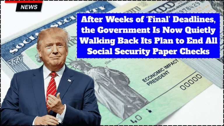 No More Deadline Panic: U.S. Softens Stance on Ending All Social Security Checks