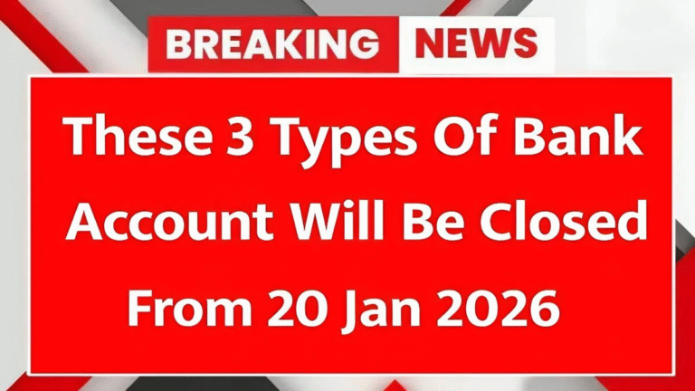 Three Types of Bank Accounts Set to Close from January 20, 2026 Under RBI Rules